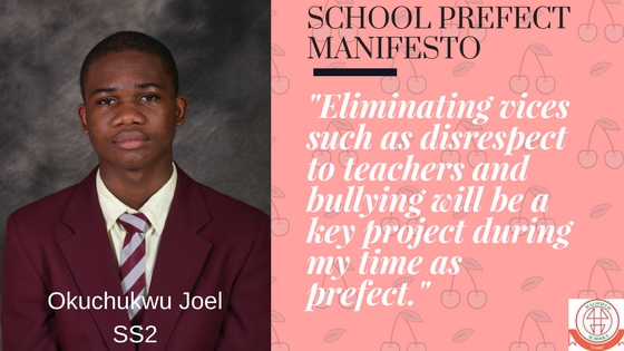 School Prefect Manifesto Okuchukwu Joel Halifield Schools school-prefect-manifesto-okuchukwu-joel-halifield-schools